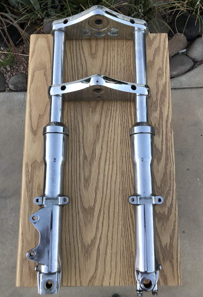 ULTIMA 41mm CHROME BILLET STOCK FORKS HARLEY SOFTAIL FXST